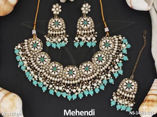 antique-jewellery-mehendi-polish-full-stone-party-wear-necklace-set-