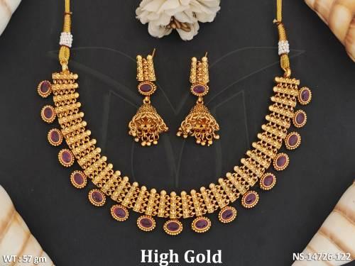 antique-jewellery-fancy-design-high-gold-polish-stylish-necklace-set