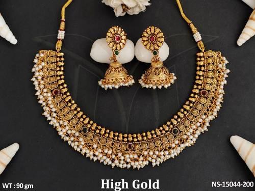 antique-jewellery-high-gold-polish-full-stone-party-wear-necklace-set-