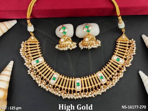 antique-high-gold-polish-full-stone-clustered-pearl-fancy-style-necklace-set-