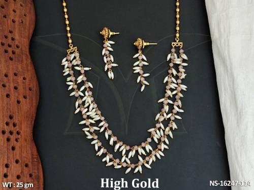 exclusive-antique-jewellery-high-gold-polish-perfect-every-occasion-necklace-set