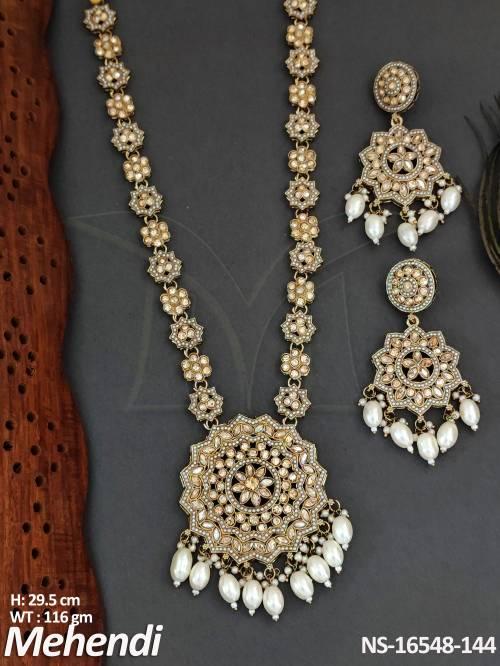 antique-mehendi-polish-full-stone-party-wear-necklace-set-