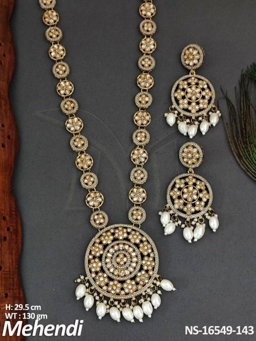 antique-jewellery-mehendi-polish-fancy-style-long-necklace-set-