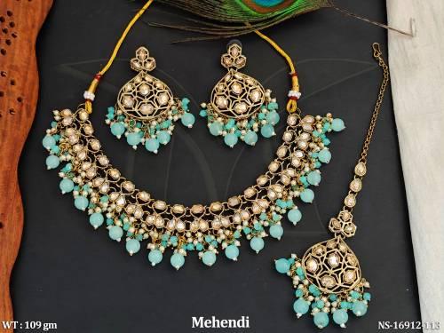 antique-jewellery-designer-mehendi-polish-short-necklace-set-
