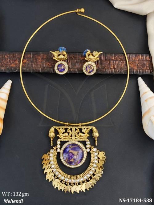 antique-jewellery-mehendi-polish-design-necklace-set-