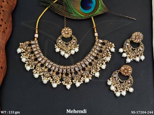 antique-full-stone-mehendi-polish-fancy-style-necklace-set-