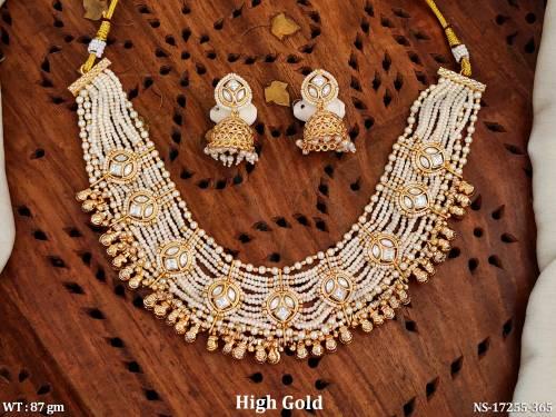 antique-jewellery-full-stone-high-gold-polish-fancy-necklace-set-