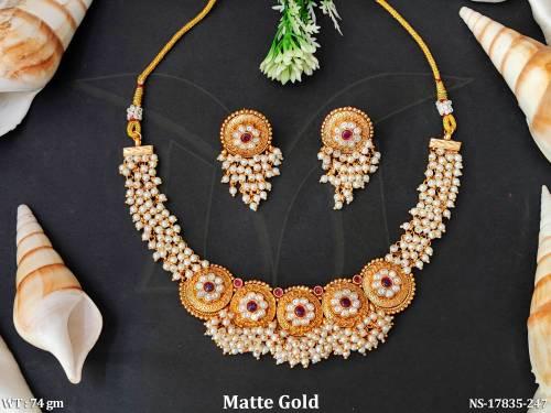 antique-jewellery-design-matte-gold-polish-full-stone-necklace-set-