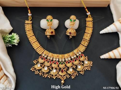 antique-jewellery-designer-high-gold-polish-short-necklace-set-