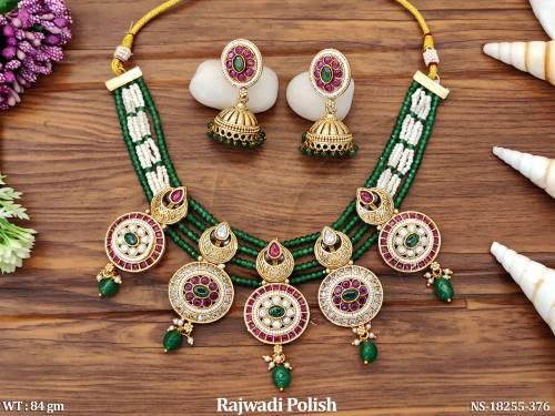 design-rajwadi-polish-full-stone-fancy-style-necklace-set-