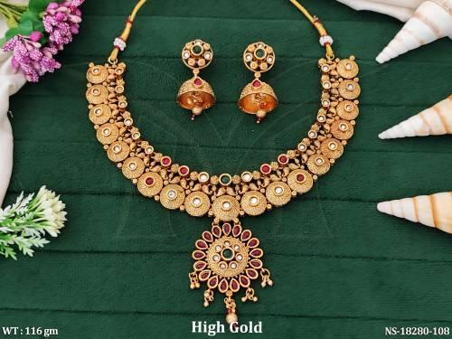 beautiful-high-gold-polish-fancy-style-necklace-set-