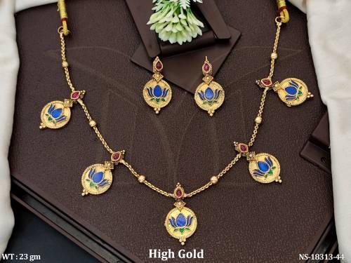 traditional-lotus-enamel-gold-finish-necklace-set-
