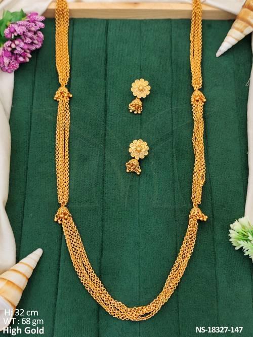 Antique Designer High Gold Fancy Style Necklaces Set  