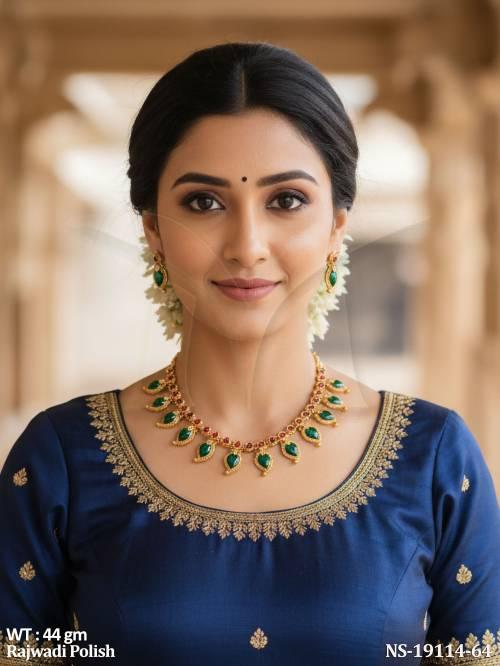 traditional-rajwadi-full-stone-necklace-with-earrings-
