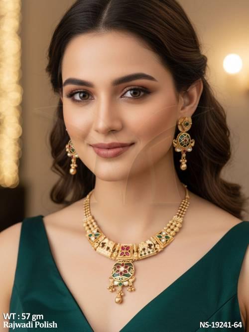 beautiful-full-stone-rajwadi-polish-short-necklace-set-