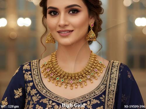 antique-temple-necklace-set-with-jhumka-earrings