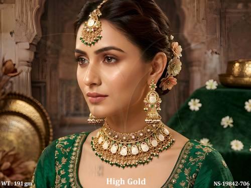 Ethnic Antique Statement Necklace Set for Women