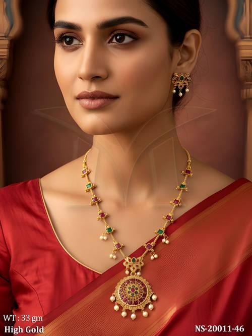 Lakshmi pendant bridal set