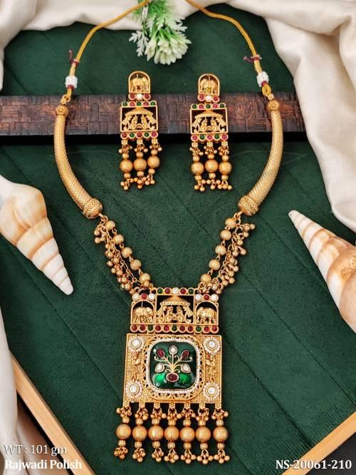 rajwadi-polish-antique-necklace-set-with-temple-art-design
