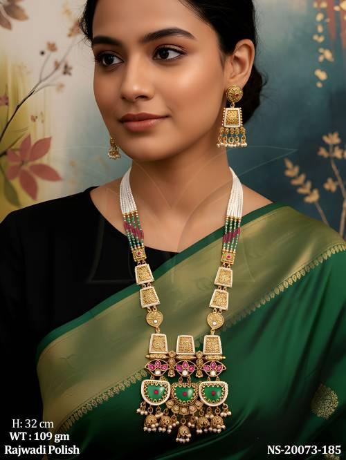 royal-rajwadi-polish-antique-necklace-set-with-elegant-matching-earrings