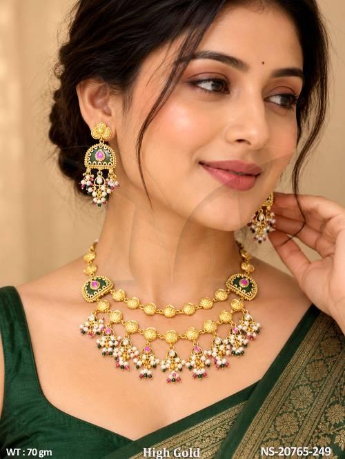 Elegant Antique Party Wear Necklace Set