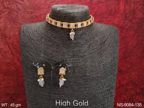 Designer Fancy Style Party wear Antique Necklace Set