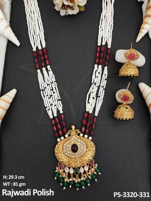 antique-jewellery-designer-wear-rajwadi-polish-antique-pendant-set
