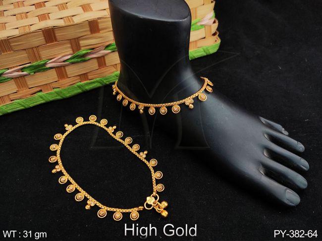 Designer Fancy style High gold Polish Fancy Payal