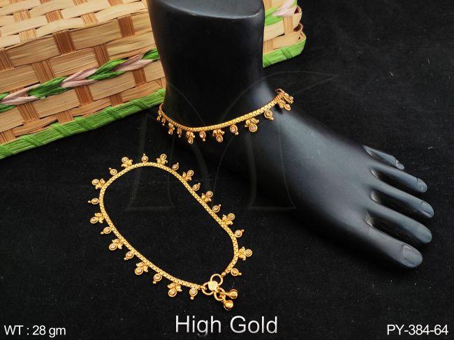 Fancy Style Design High Gold Polish Party wear Payal