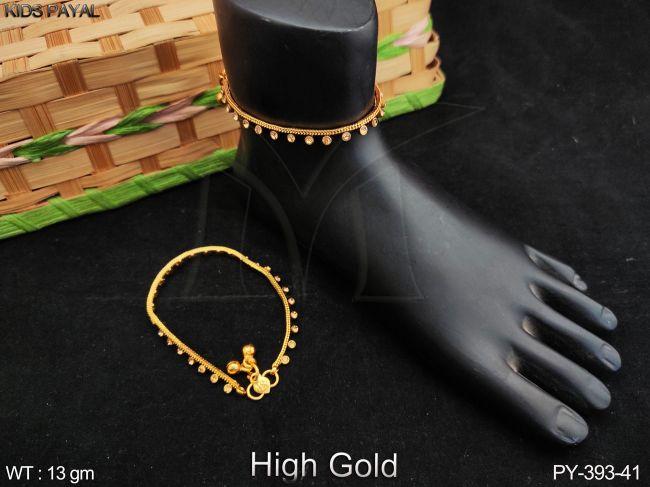 Kinds Wear Designer Beautiful Design Party wear High Gold Polish Kinds Payal
