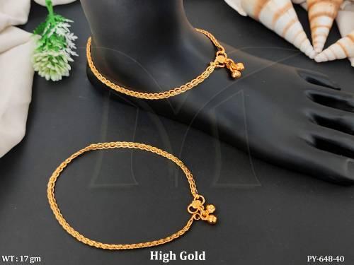 Antique Designer High Gold Polish Fancy Style Payal  