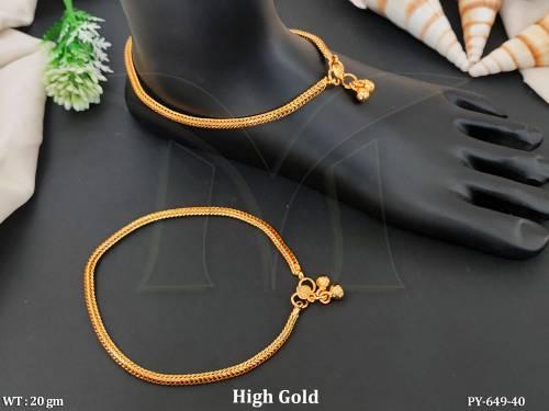 High Gold Traditional Chain Pattern Payal 