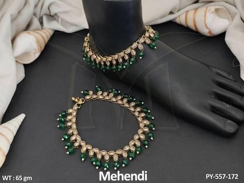antique-jewellery-stylish-mehendi-polish-antique-payal-set