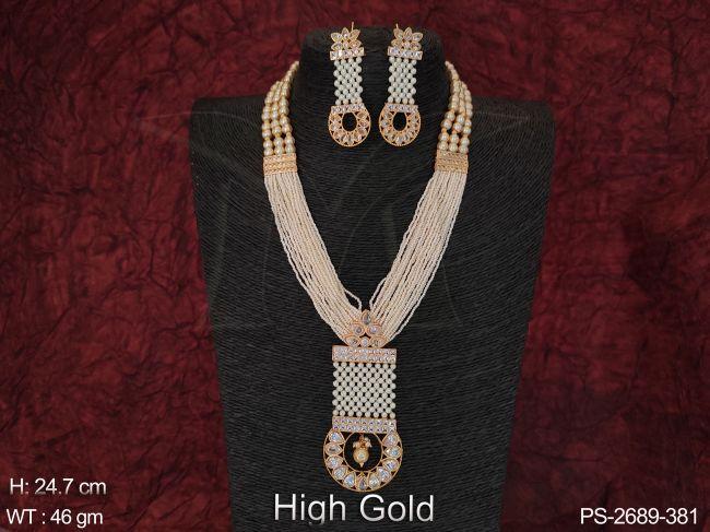 beautiful pendant designer fancy style party wear long pendant set