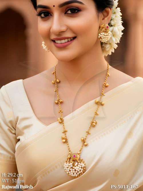 Traditional Elephant Motif Designer Pendant Set