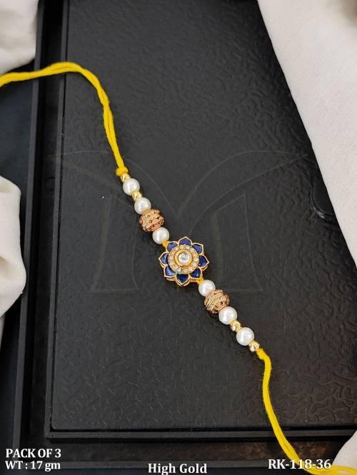 festive-designer-blue-flower-rakhi-with-pearl-accents