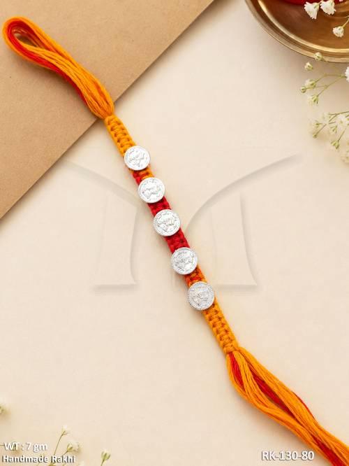 antique-silver-coin-handmade-rakhi-for-brother