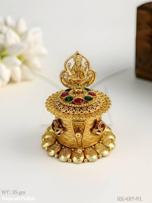 Ethnic Lakshmi Sindoor Box for Wedding Gifts