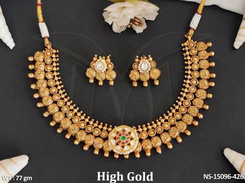 antique-jewellery-high-gold-polish-full-stone-party-wear-necklace-set-
