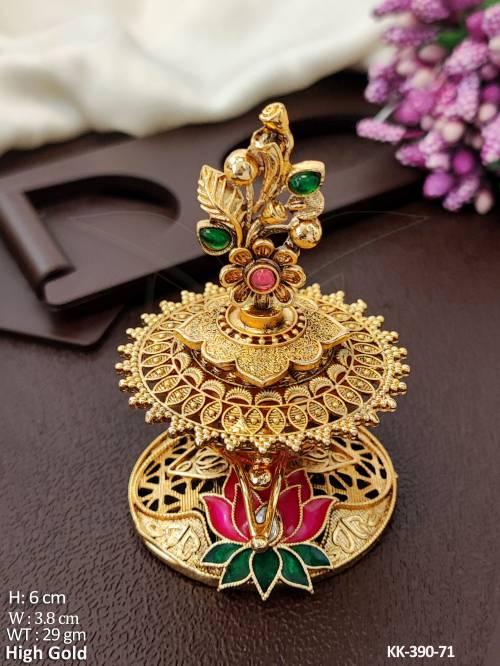 Designer High Gold Polish Fancy Style Sindoor Box