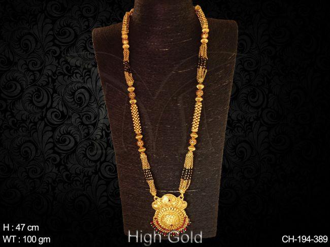 latest high gold ganthan long antique mangalsutra