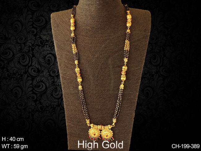 Two vati design gathan traditional antique mangalsutra