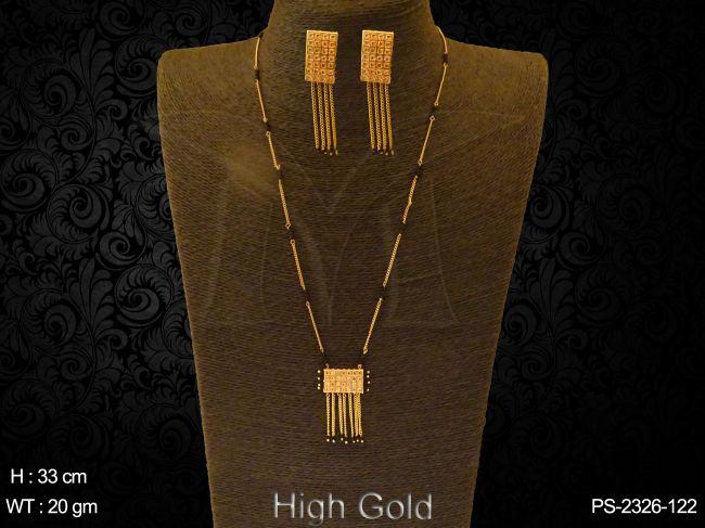Chain with pearl one line pendant set