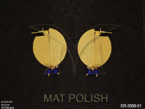 half cut oval antique earrings detail