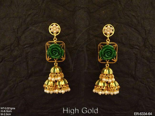 Conical Style Delicate Jhumki Earrings