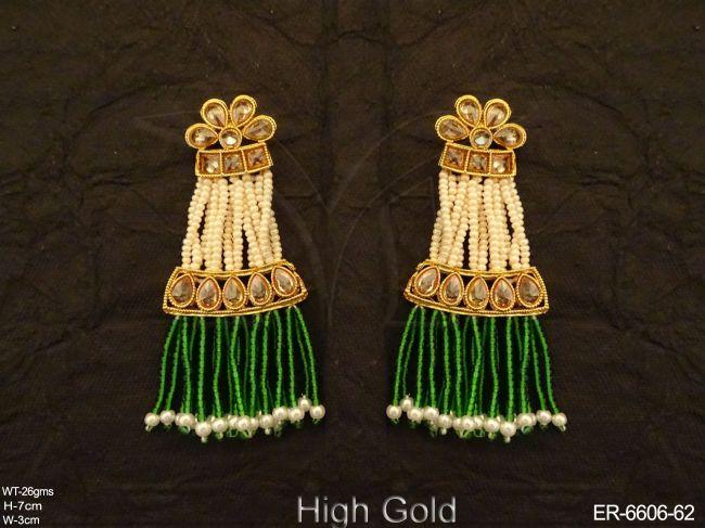 Designer Long Antique Earrings