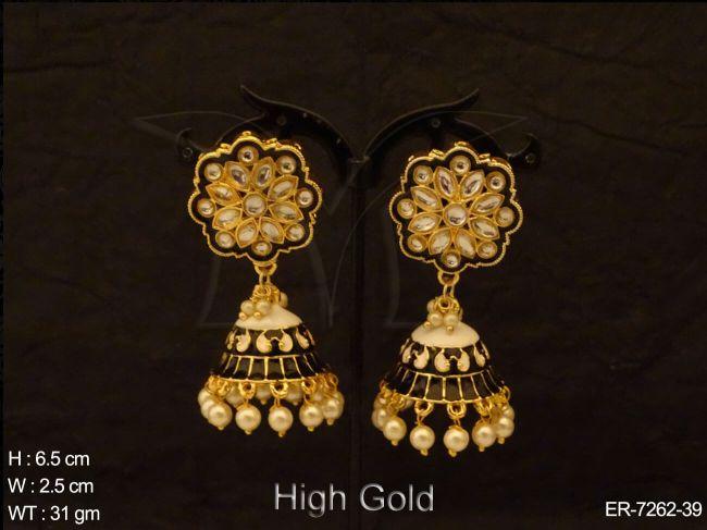 Flower Hold Style bell Shape Earrings