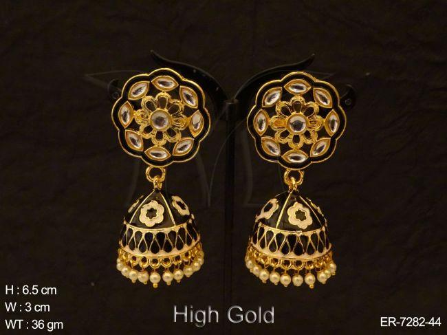 Jhumki Flower Hold Style Earrings