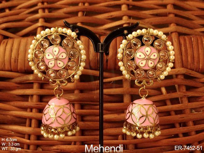 Pearl moti meena jhumka