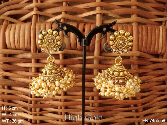 Haram color Antique jhumka